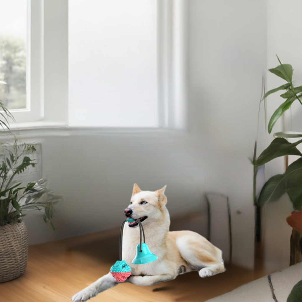 Intelligenzspielzeug für Hunde mit Saugnapf - für geistige und körperliche Fitness