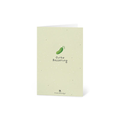 Grußkarte - Gurke Besserung
