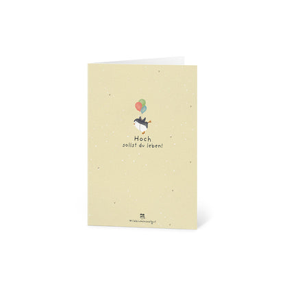 Grußkarte - Hoch sollst du leben!