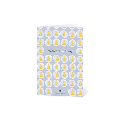 Grußkarte - Namaste Bitches
