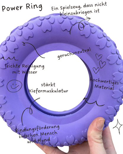 Riolino Robuster Hundespielzeug-Kauring für starke Kauer