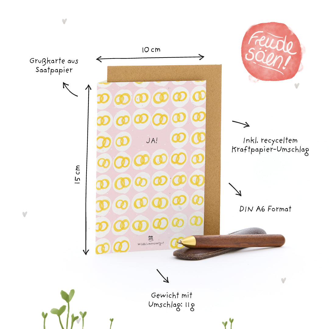 Grußkarte - Ja!