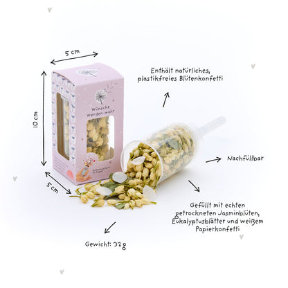 Blütenkonfetti - Wünsche werden wahr