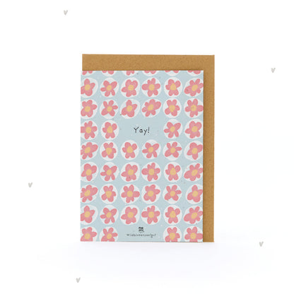 Grußkarte - Yay!