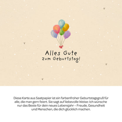 Grußkarte - Alles Gute zum Geburtstag