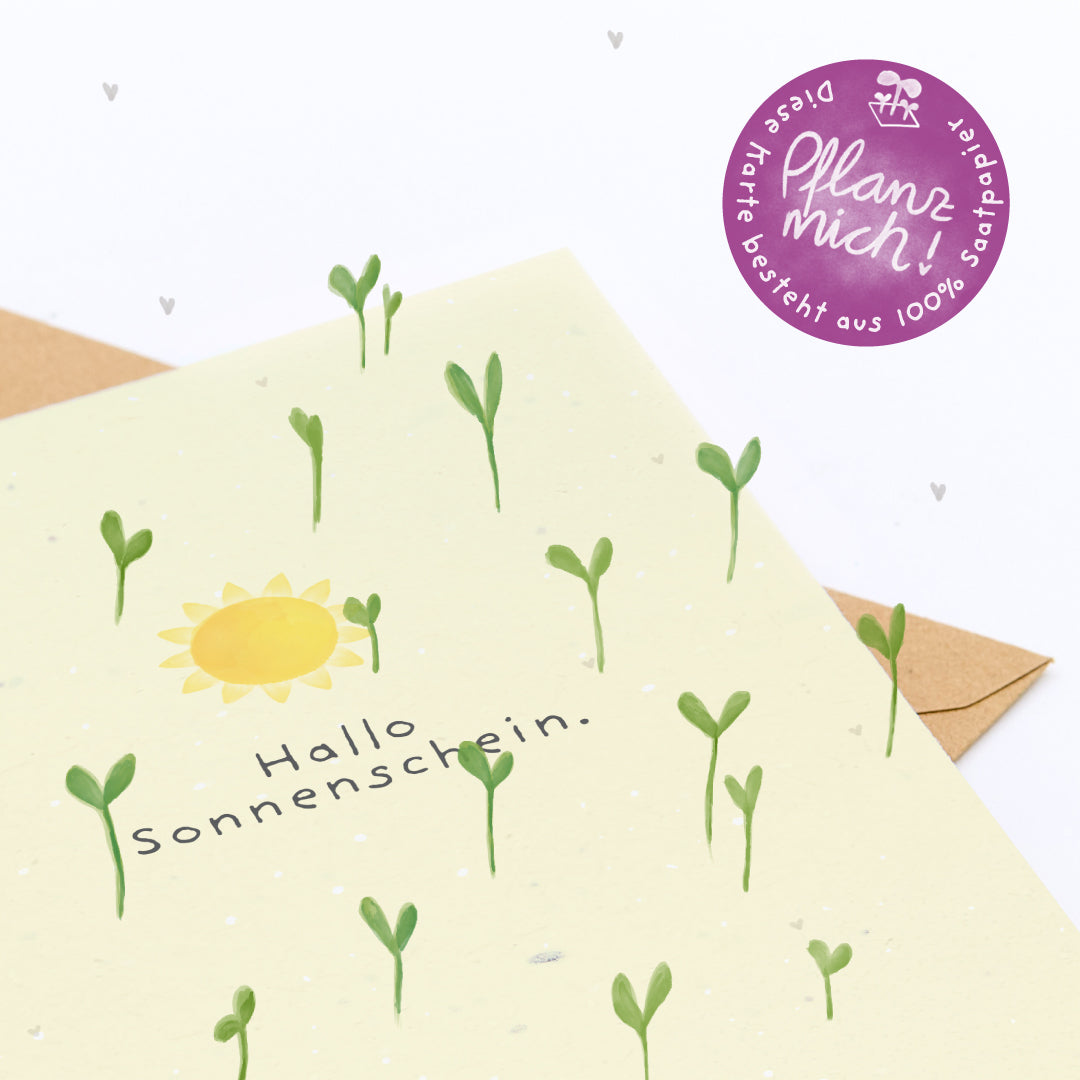Grußkarte - Hallo Sonnenschein