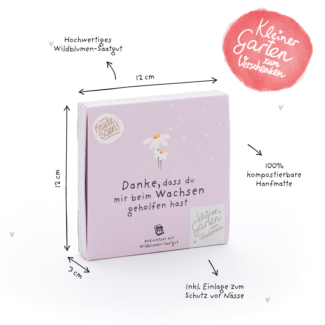 Pflanzkästchen - Danke wachsen