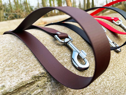 Hundeleine UM'S ECK (1,50 m) aus BioThane®/POP - Band
