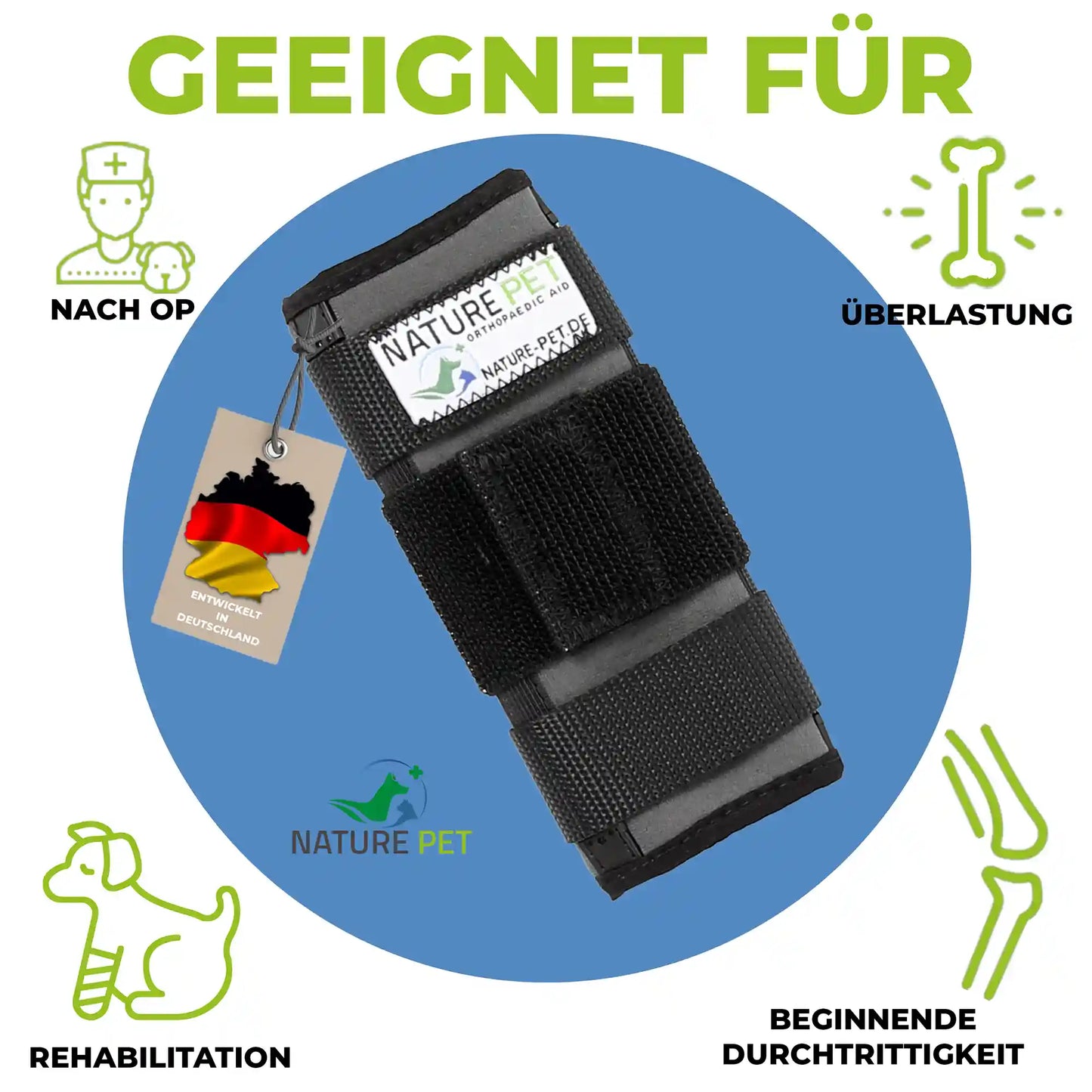 Medium Handgelenksbandage für Hunde