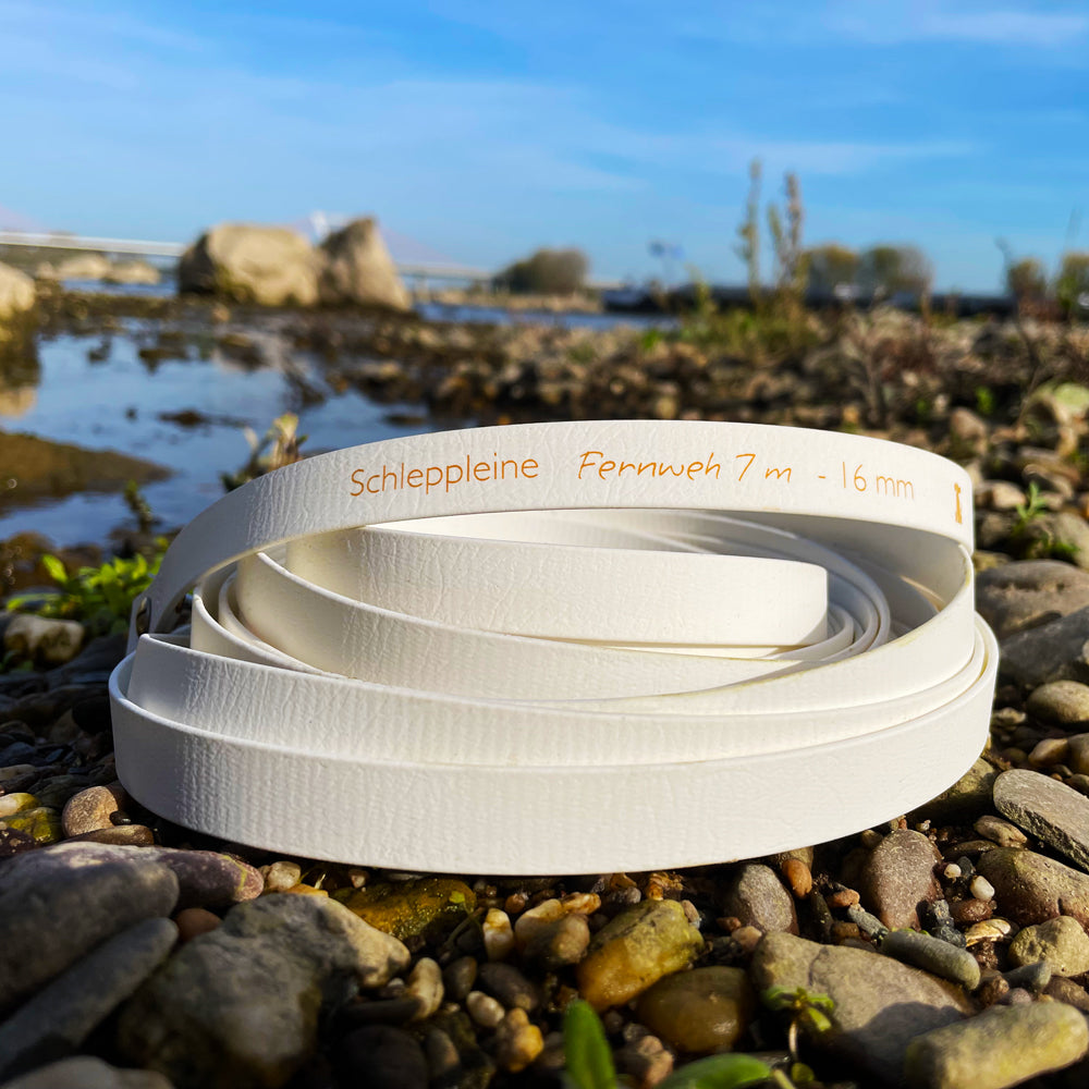 Doppel-Schleppleine FERNWEH aus BioThane®/POP - Band