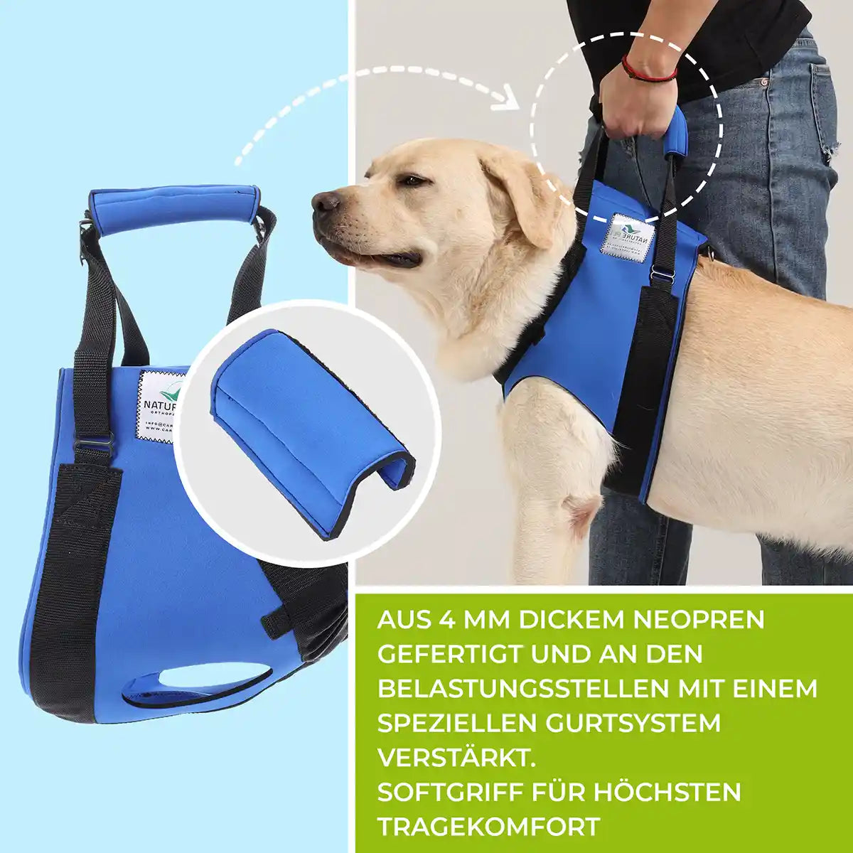 Vordere Tragehilfe für Hunde