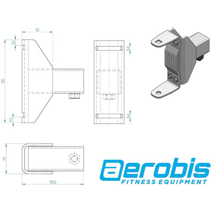 Wall Rail - Fast height adjustment for revvll and Kinetic Trainer