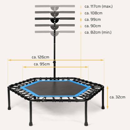 Höhenverstellbares Fitness Trampolin