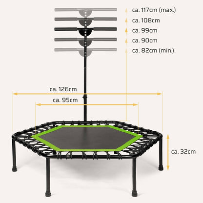 Höhenverstellbares Fitness Trampolin