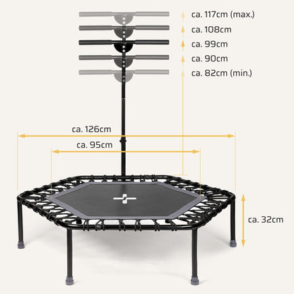 Höhenverstellbares Fitness Trampolin