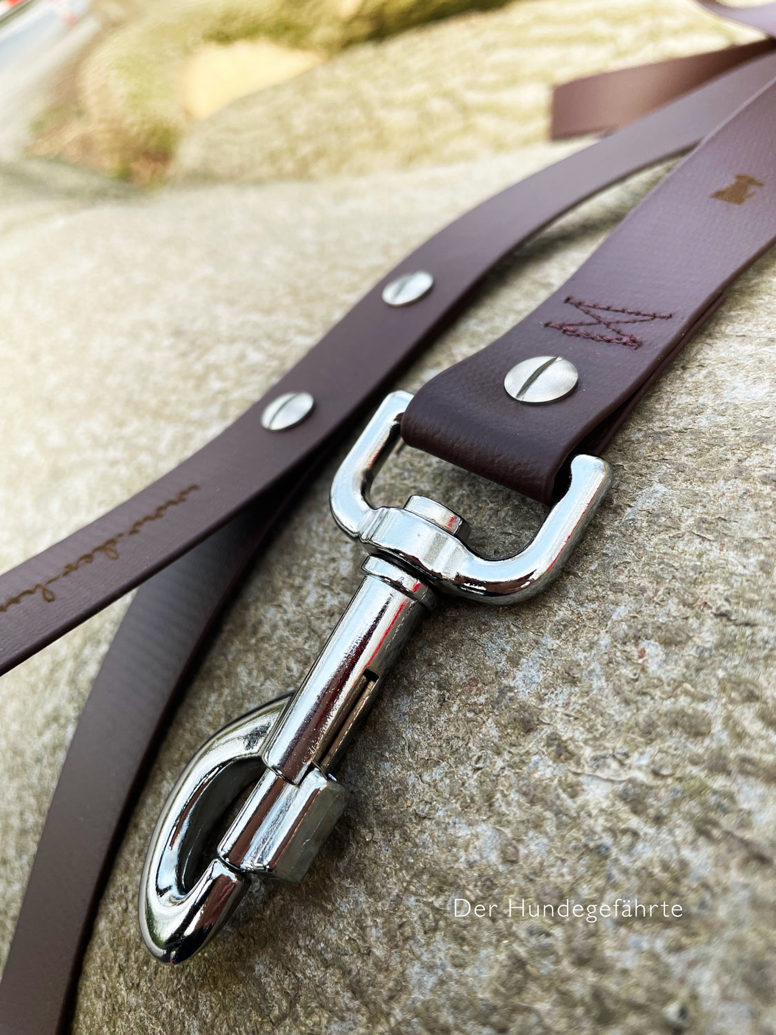 Hundeleine UM'S ECK (1,50 m) aus BioThane®/POP - Band