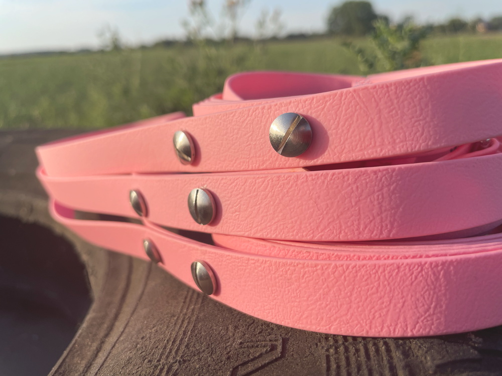 Hundeleine UM'S ECK (1,50 m) aus BioThane®/POP - Band