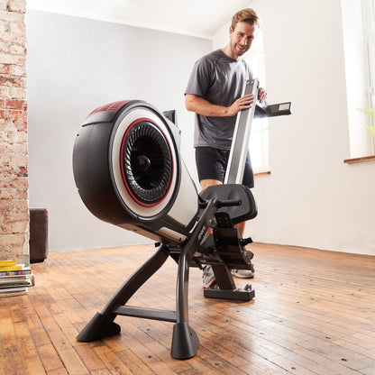 Rudergerät mit Luftwiderstand | klappbar | 8 Widerstandsstufen | schwarz/rot