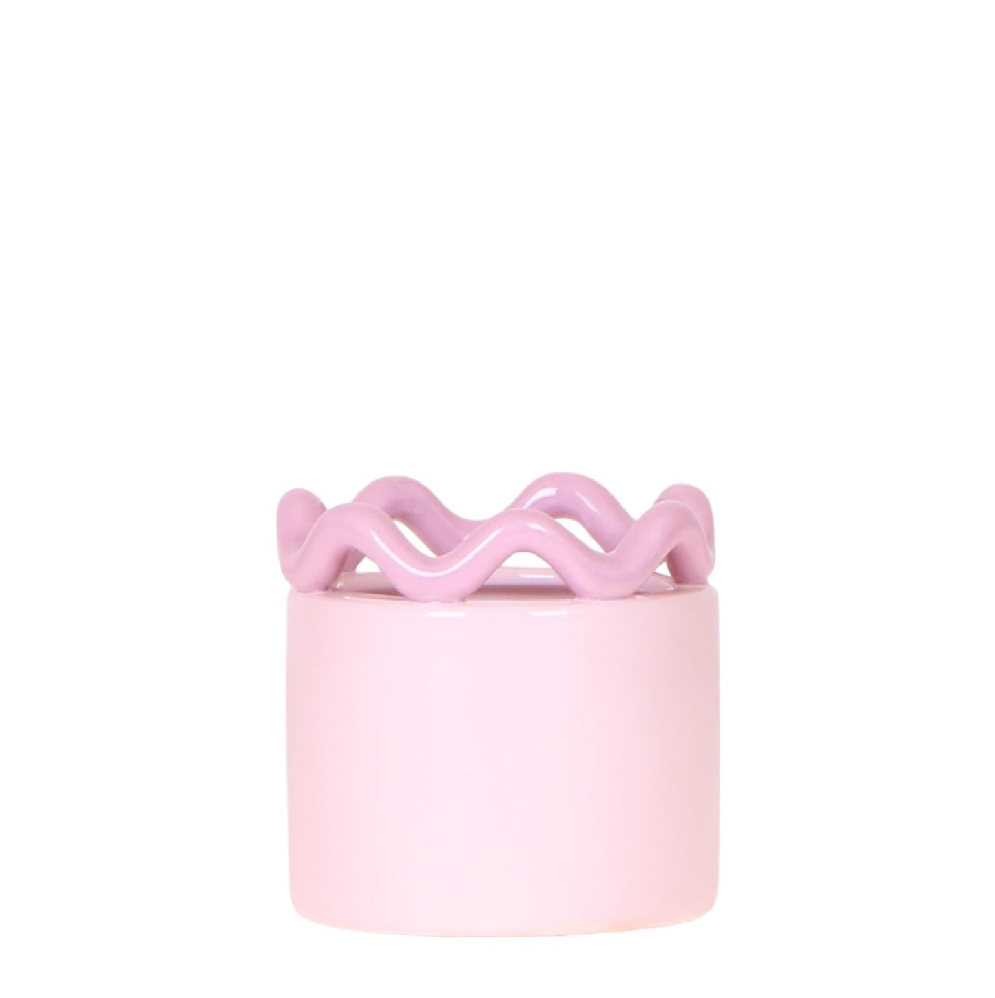 Funky Pflanztopf – Pink – Ø6cm – Dekorativer Blumentopf in Keramikoptik – Bunter Mini Blumentopf für Zimmerpflanzen – Moderne Tischdeko