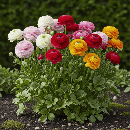Blumenzwiebeln Ranunculus Butterblume Mix – 40 Blumenzwiebeln – Verschiedene Farben – Butterblumen für Beet, Balkon & Terrasse