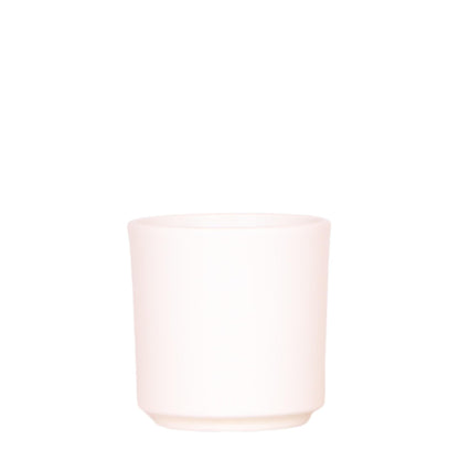 Simplicity Blumentopf Weiß – Ø9cm – Moderner Blumentopf für kleine Zimmerpflanzen, Sukkulenten & Kräuter – Stilvoller Pflanztopf für Fensterbank, Büro & Dekoration