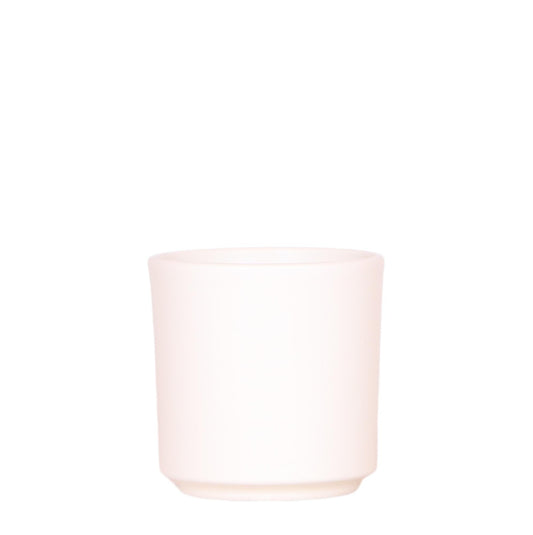 Simplicity Blumentopf Weiß – Ø9cm – Moderner Blumentopf für kleine Zimmerpflanzen, Sukkulenten & Kräuter – Stilvoller Pflanztopf für Fensterbank, Büro & Dekoration