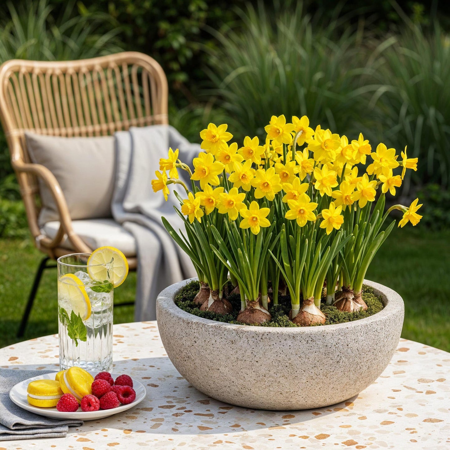 Blumenzwiebeln Narzisse Tete-à-Tete – Gelb – 25 Stück – Zwiebelgröße 10/11 – Mini-Narzissen bis 30cm – Duftende Frühjahrsblüher für Garten, Balkon & Terrasse